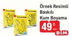 ÖRNEK RESİMLİ BASKILI KUM BOYAMA fiyat ve kampanya bilgisi
